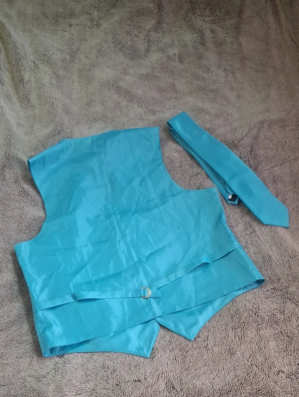Turquoise Dress Vest and Tie Set - Classic Formal Vest
